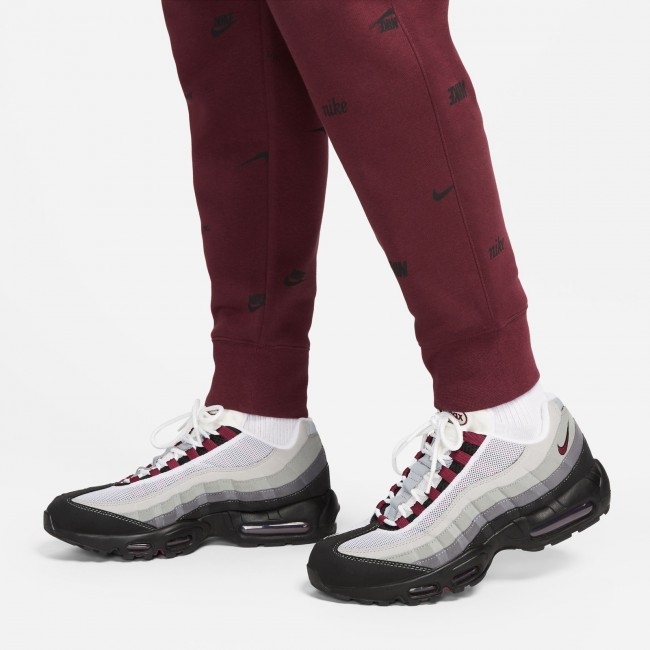 Nike club fleece men's brushed-back allover print joggers, Housut